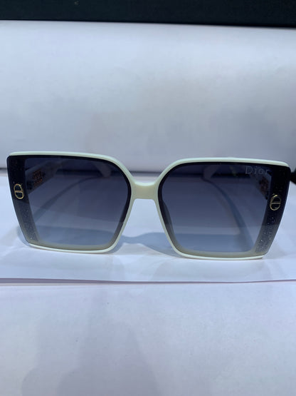 OID White Frame Black Shade Unisex Sunglass 2655 56 17 141