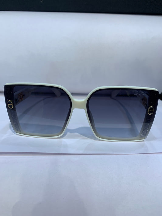 OID White Frame Black Shade Unisex Sunglass 2655 56 17 141