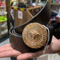 Ver Rev Black Strap Gold Black Buckle Men’s Belt 64629
