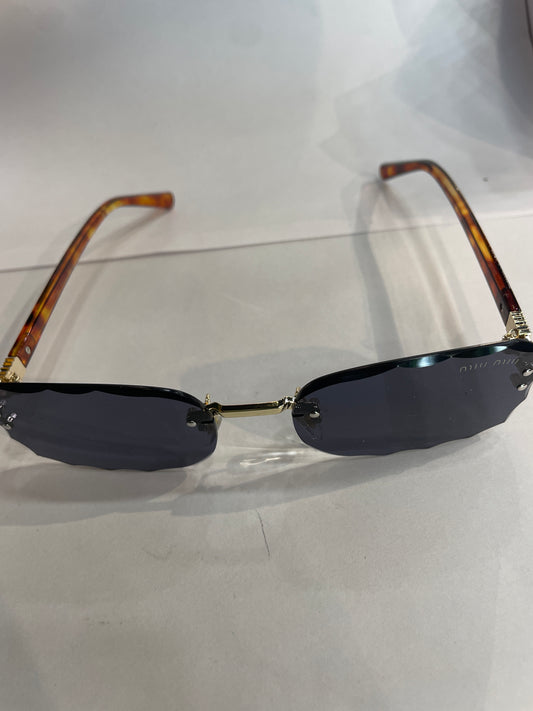 UIM MIU Leopard Stick Frameless Black Shade Unisex Sunglass SUN2030