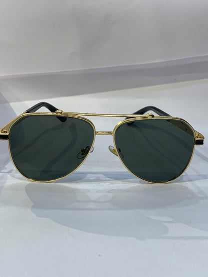 RAC Golden Frame Green Shade Unisex Sunglasses CF58473 60 14 145 C5
