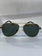 RAC Golden Frame Green Shade Unisex Sunglasses CF58473 60 14 145 C5