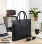 Rub Black Colour Silver Logo Multi Zip Laptop Bag BY8205-5#