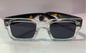SOM Trancy Frame Black Shade Leopard Brown Stick Unisex Sunglasses ZS98098 52 16-143