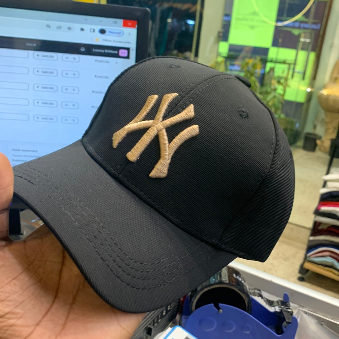 YN Black Cap White Embroidery 300187
