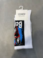 Scenario White Colour Better Print Premium Quality Full Socks 991190
