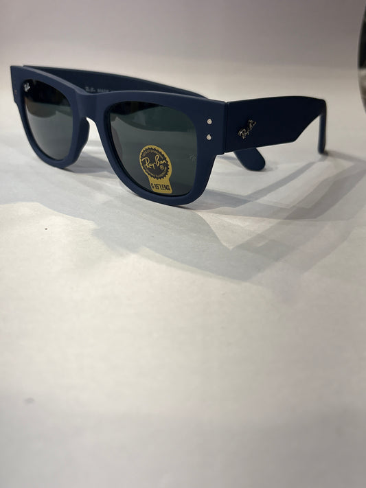 Rb Br Yar Royal Blue Matte Frame Black Shade Wayfarer Unisex Sunglass RB08405619-138 ￼