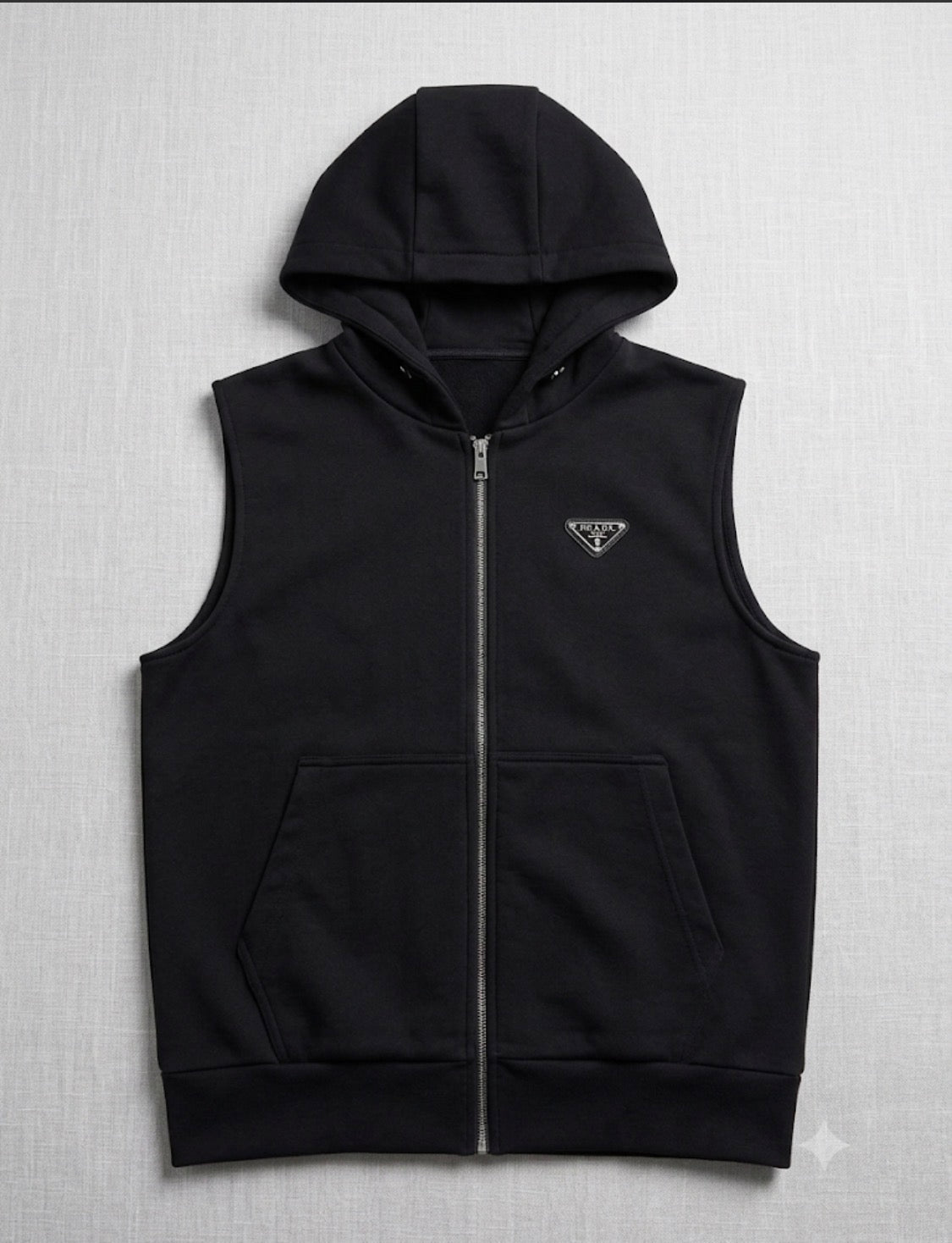ARP PRA Black Colour Premium Quality Unisex Imported Half Hoodie 166012-A