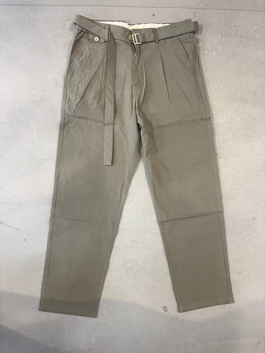 J.JN Greyish Green Korean Straight Fit Unisex Pants J-818