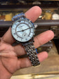 Mra Silver Chain White Stud Dail Ladies Watch 988162