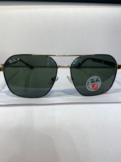 YAR RAY RB Gold Black Frame Green Shade Unisex Sunglass RB58391 59 16 142 C5