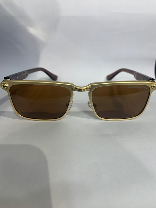 RHC Gold Brown Frame Brown Shade Unisex Sunglasses 3519 55 20 142