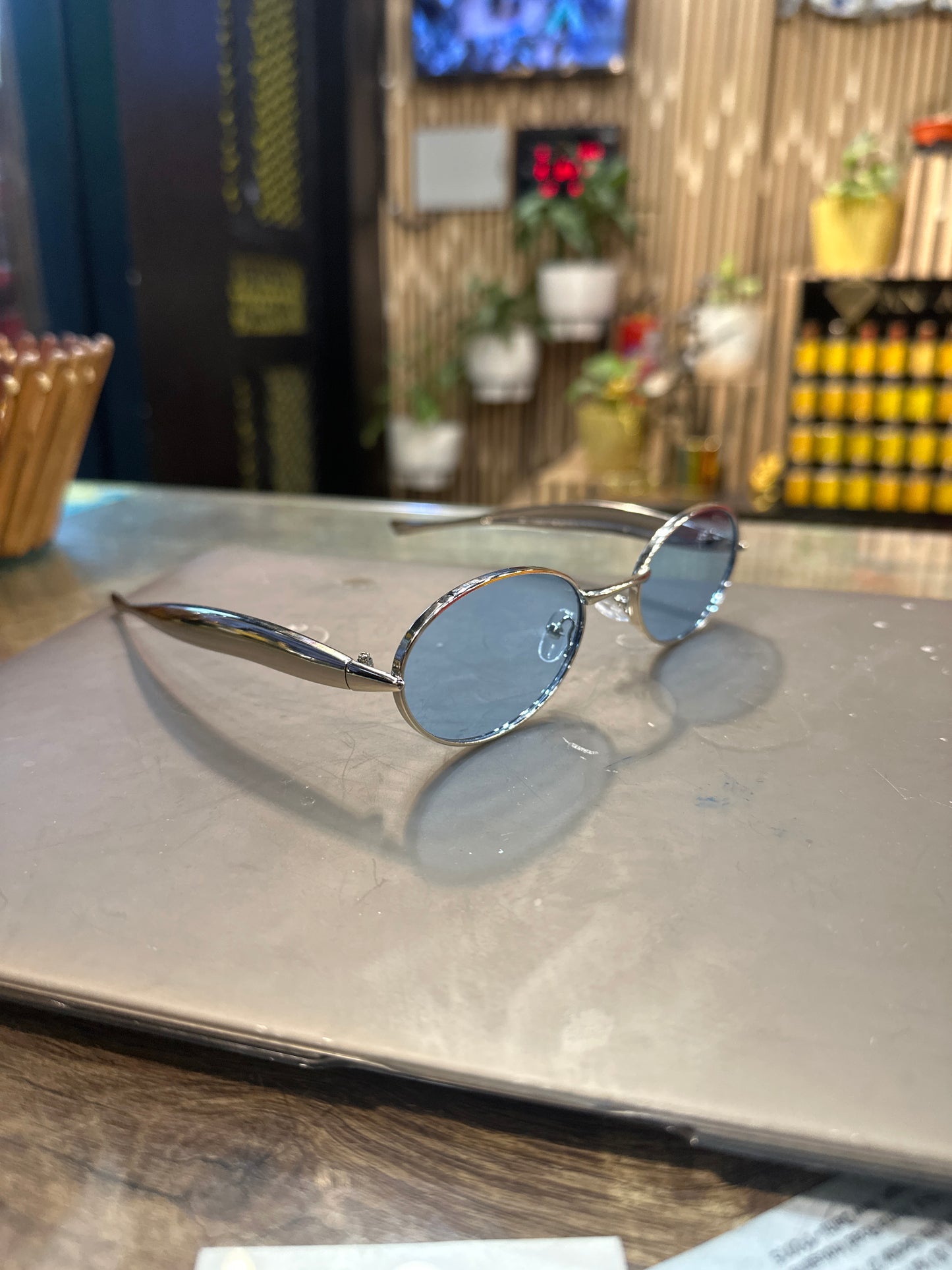 TOB Silver Blue Sunglass DY108 55 21 136