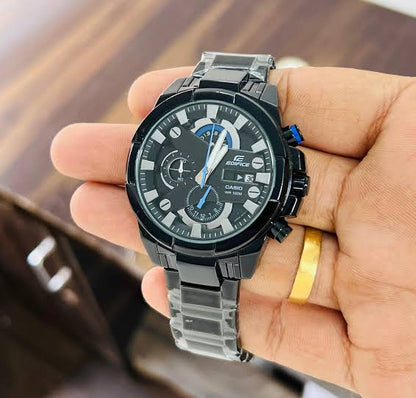 IDE Black Chain Black Dial Chrono Men’s Watch 991462