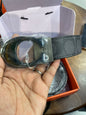 AOC COA Black Grey Buckle With Black Strap Men’s Belt 989920
