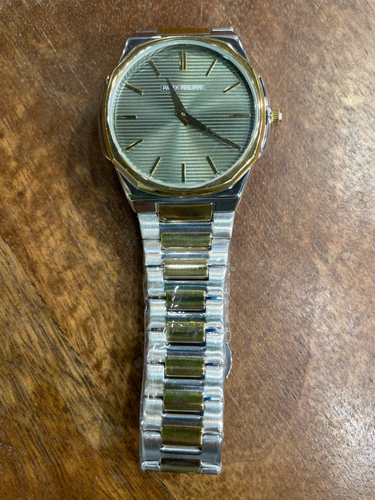 TAP PAT PP Silver Golden Chain Green Dial Men’s Watch 991141