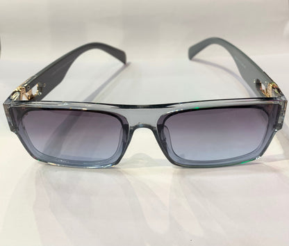 UOL Trancy Grey Frame Sky Blue Shade Premium Quality Sunglass 22046 53 22-141