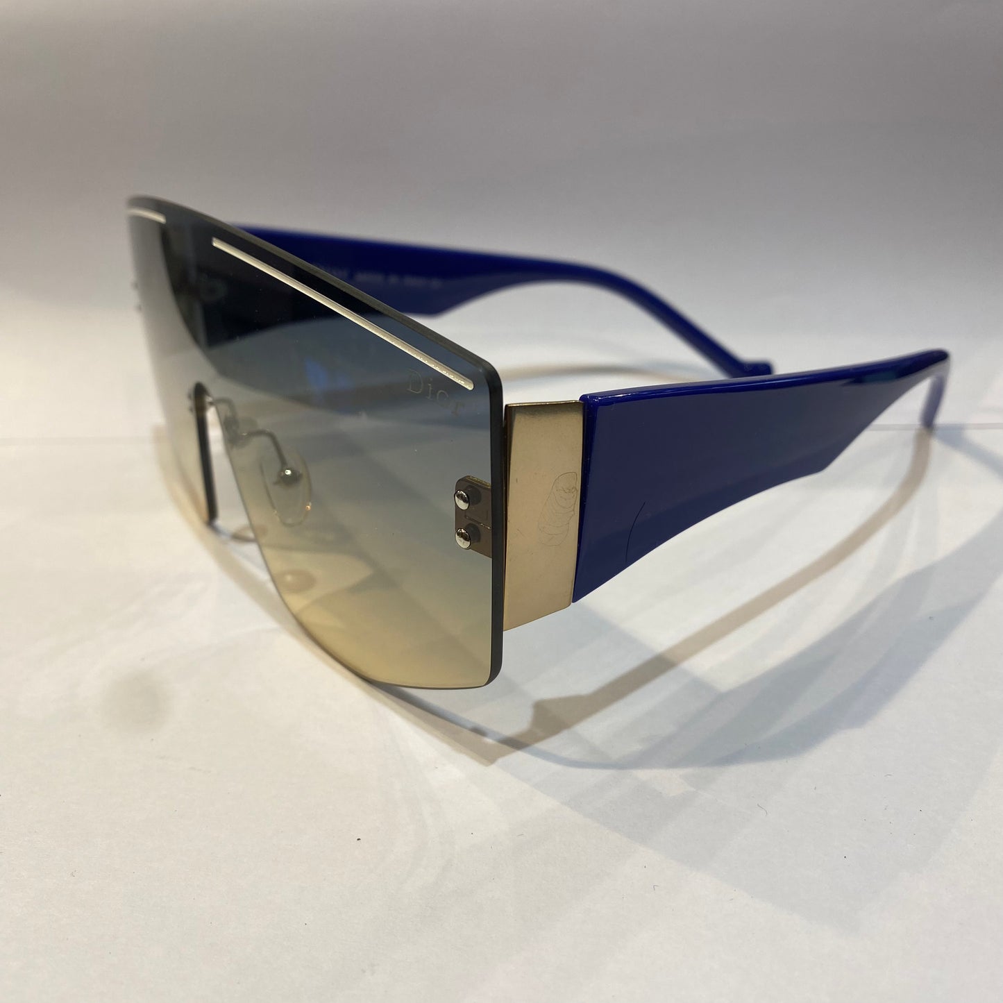OID Frameless Trancy Multi Shade Blue Stick Unisex Sunglasses 21038 53 19 138