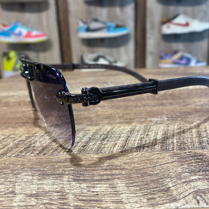 RAC Frameless Purple Shade Brown Stick Unisex Sunglasses OW3062 60 14 141