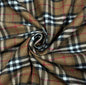 RUB Stole Scarf Black Brown Colour Check Print 981018