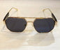 CUG Golden Frame Black Shade Sunglass YH063 53 16-141