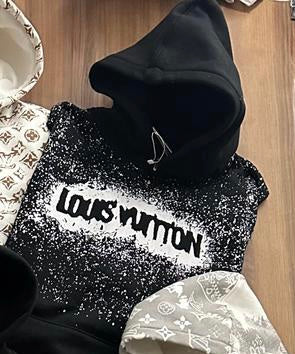 VL UOL Black Colour With VL White Monogram Print Premium Quality Hoddie 55571