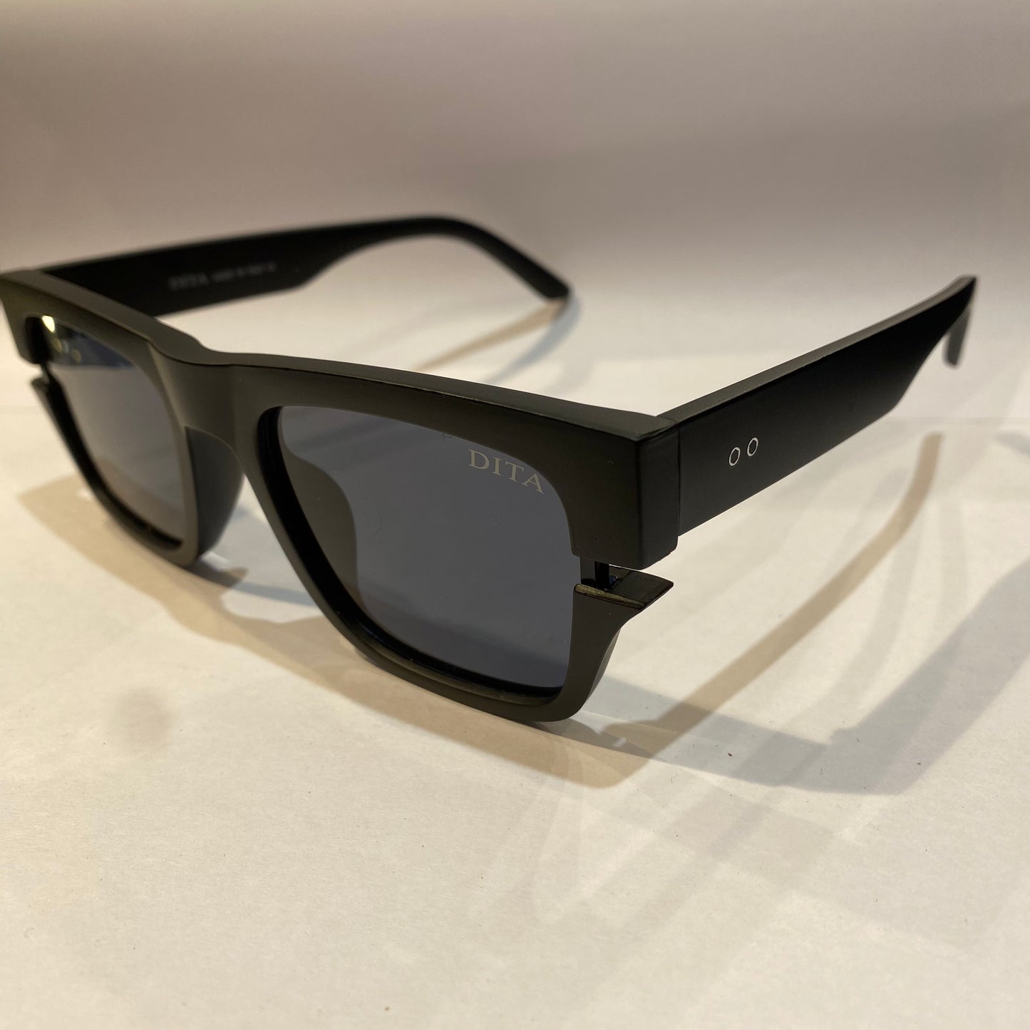 TID Matte Black Frame Black Shade Unisex Sunglasses 98245 56 18 145