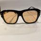 TID Black Frame Trancy Peach Shade Unisex Sunglasses 98216 C1 56 17 145