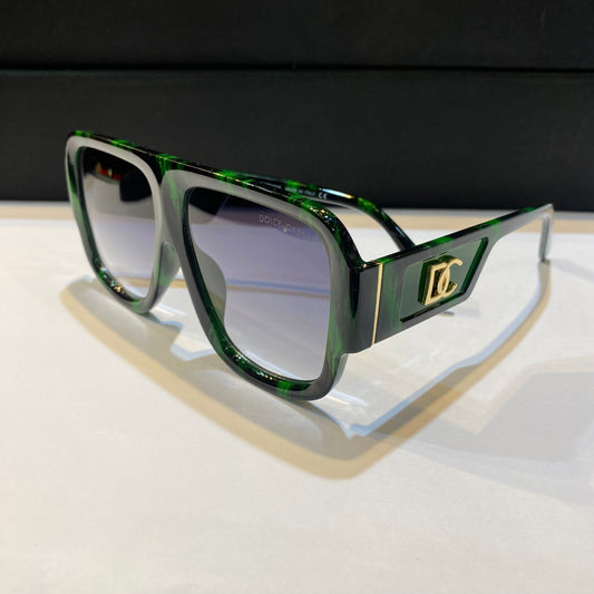 Lod Green Black Frame Blue Shade Unisex Sunglass ZS98089 56 18 142