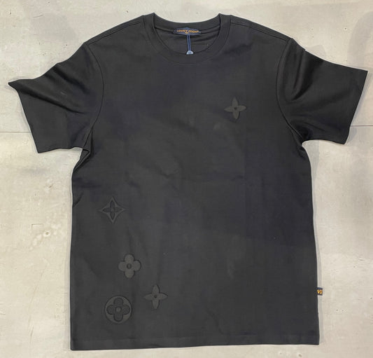 UOL LOU Black Colour Logo Patch Imported Unisex Oversize T-shirt YB571