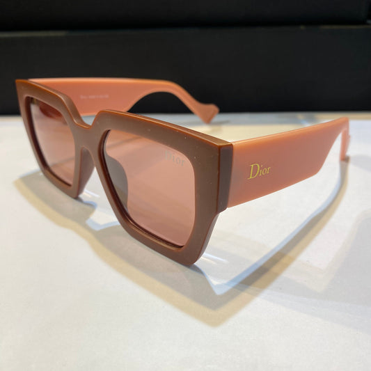 Oid Brown Peach Frame Pink Shade Sunglass SUN007