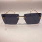LEC Frameless Black Shade Copper Stick Unisex Sunglasses 98264 58 18 140