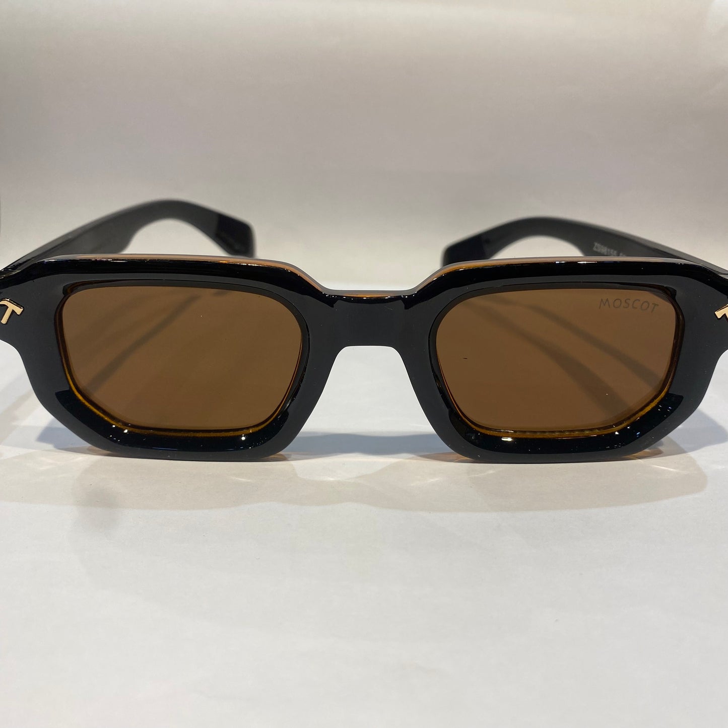 SOM Black Brown Frame Brown Shade Unisex Sunglasses 98155 52 17 142