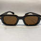 SOM Black Brown Frame Brown Shade Unisex Sunglasses 98155 52 17 142