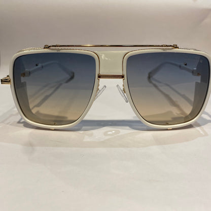 LAB Copper White Frame Multi Trancy Shade Unisex Sunglasses 104A 60 18 141