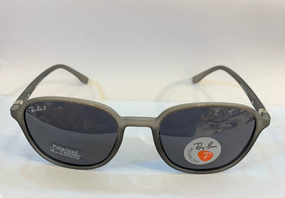 YAR Grey Matte Frame Black Shade Unisex Premium Quality Sunglass RB4342 51 21-134