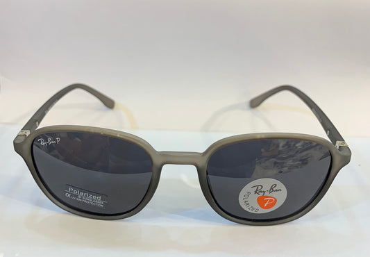 YAR Grey Matte Frame Black Shade Unisex Premium Quality Sunglass RB4342 51 21-134