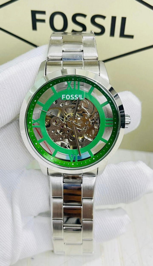 Sof Silver Chain Green Dial Automatic Men Watch 989983