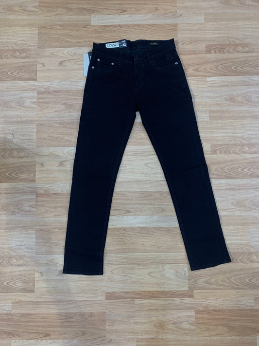 EOL Black Colour With Back Regular Fit Jeans 40475