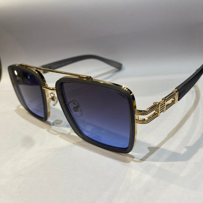 TID Matte Gray Copper Frame Blue Shade Unisex Sunglasses 5G130 51 18 151