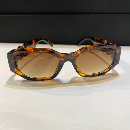 REV Leopard Frame Brown Shade Unisex Sunglass VE4361 ￼52 17 142