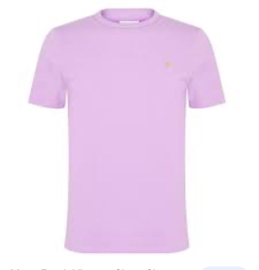 LOP Lite Purple Colour Plain Single Logo Premium Quality Tshirt 88821