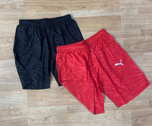 MUP Red Printed Premium Quality NS Fabric Shorts 85024