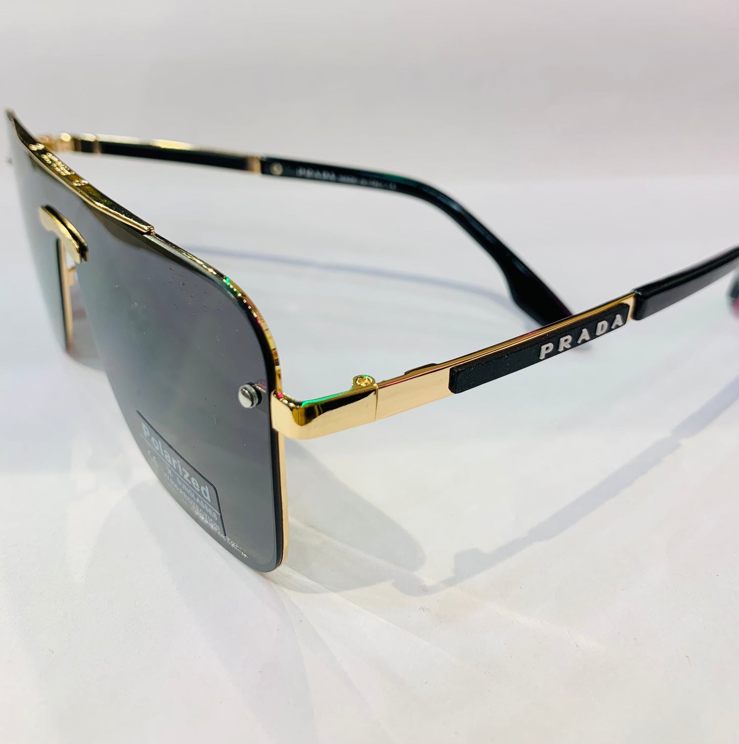 RAP Golden Black Frame Black Shade Premium Quality Sunglass 22266 60 14 140