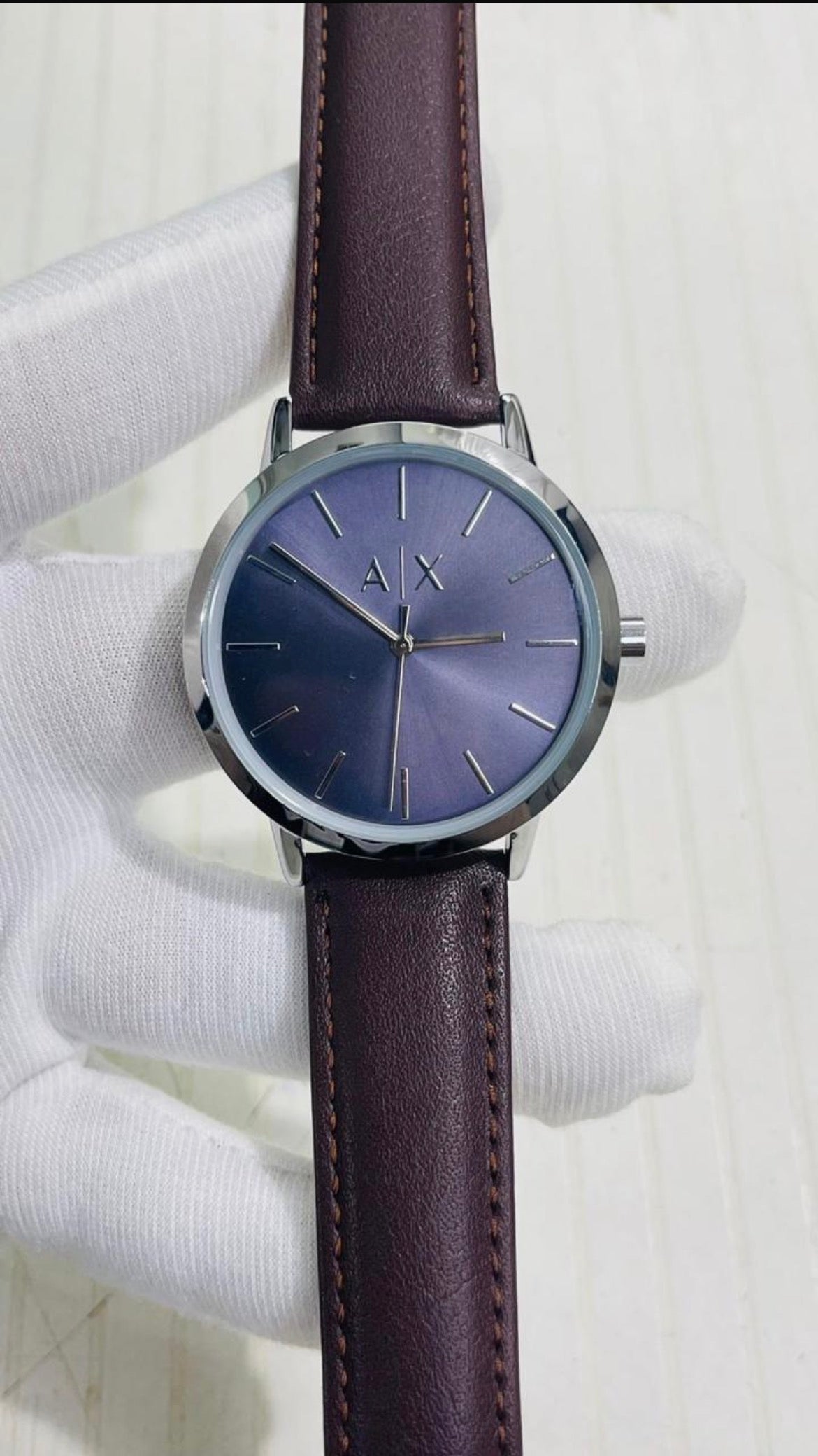 Mra Aix Brown Strap Dark Blue Dial Men’s Watch 990253