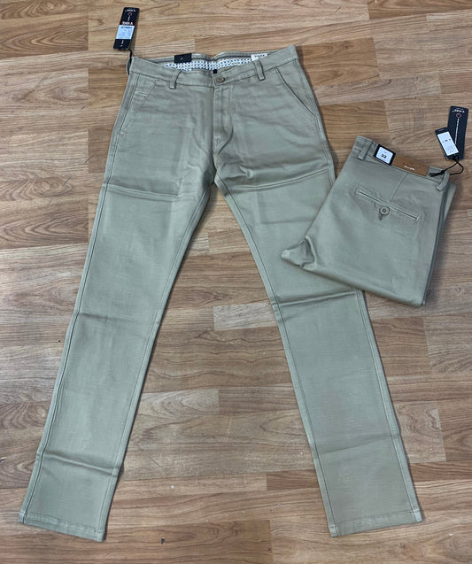 V Hike Khaki Colour Premium Quality Regular Fit Cotton Chinos 161