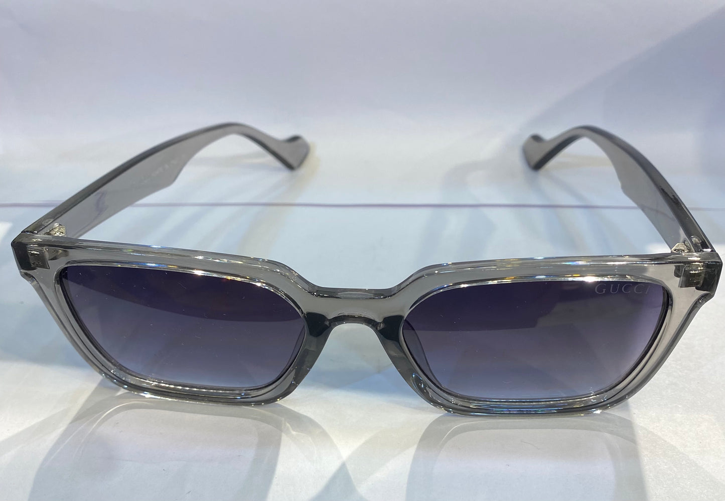 CUG Grey Trancy Frame Black Shade Premium Quality Sunglass 2271 52 19-145