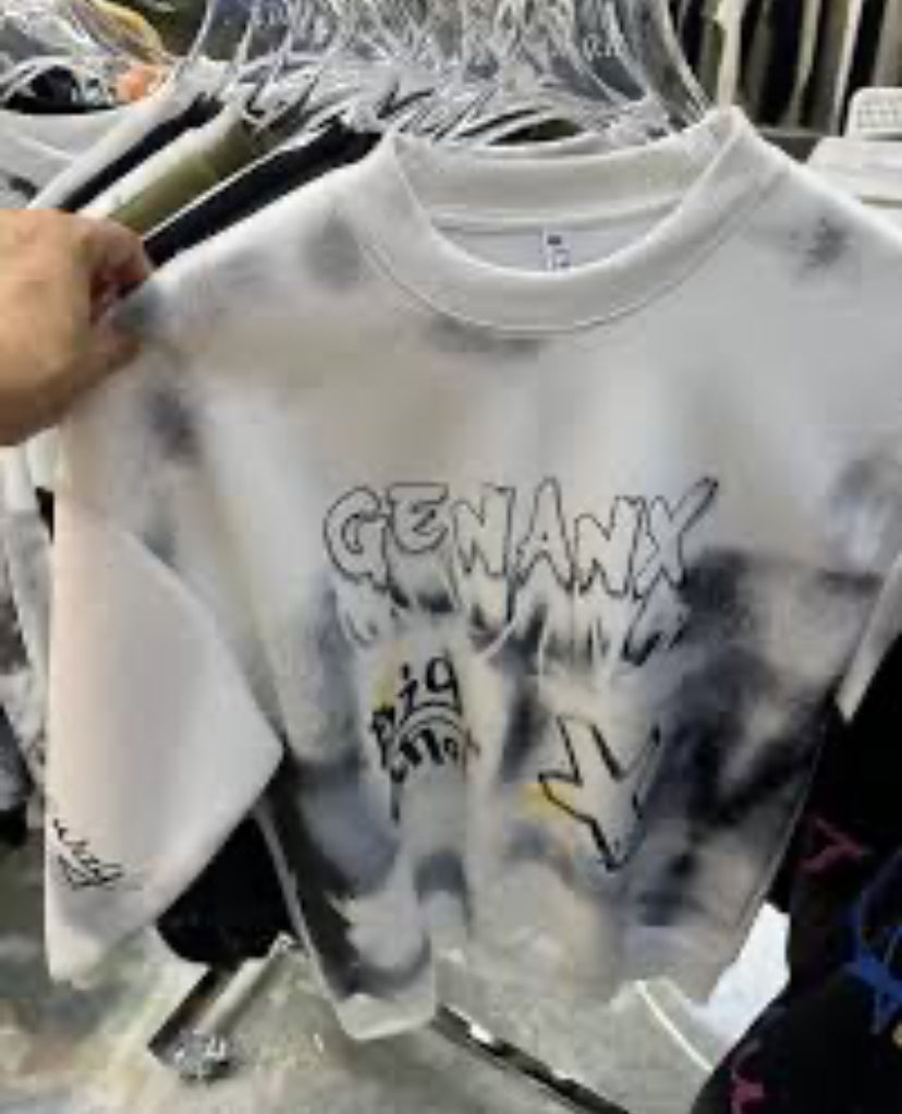 Korean sweatshirt  White Colour Genanx White Blue Pink Yellow panted 3420