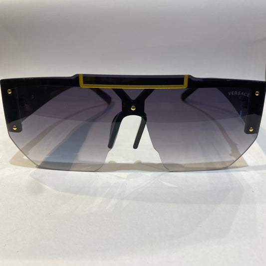 REV Glossy Black Frame Trancy Black Shade Unisex Sunglasses 6961 149 140