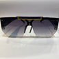 REV Glossy Black Frame Trancy Black Shade Unisex Sunglasses 6961 149 140